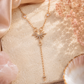 Nova Y shaped Sun pendant Necklace