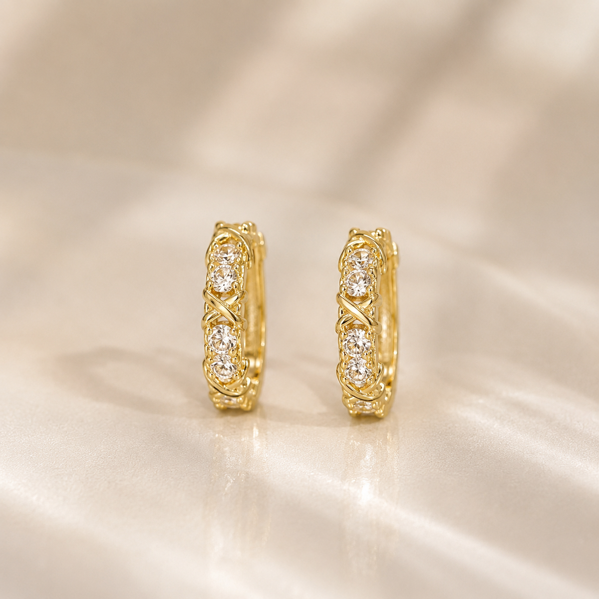 Arabella Crystal Hoops