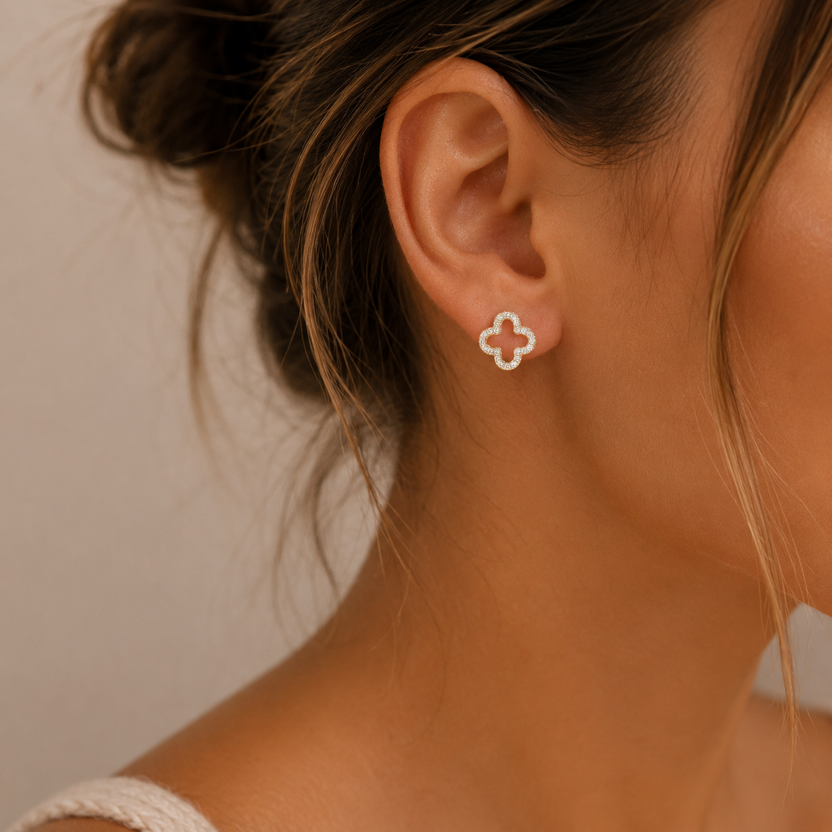 Maeve Clover Studs