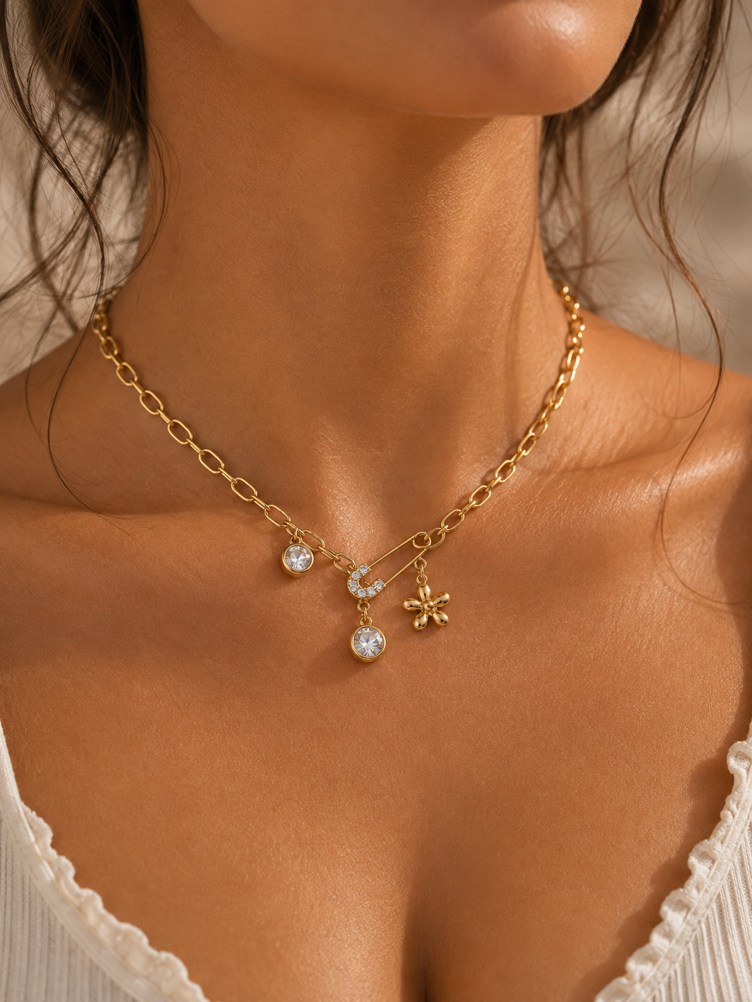 Frankie Paperclip Necklace