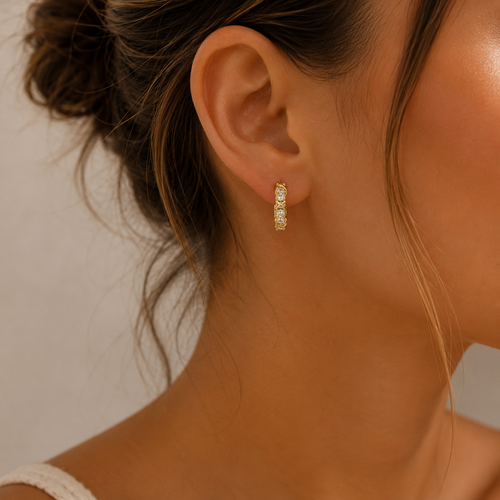 Arabella Crystal Hoops