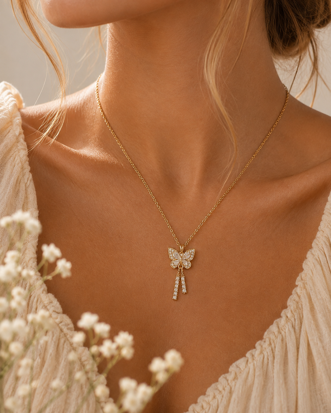 Sylvie Butterfly Necklace