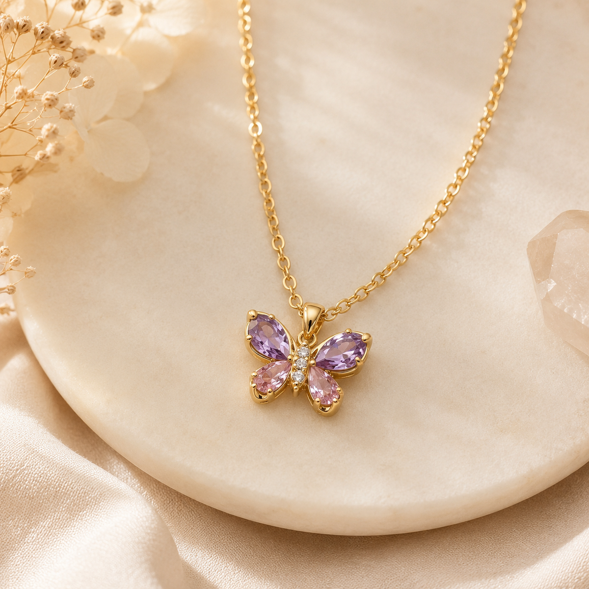 Lilia Butterfly Necklace
