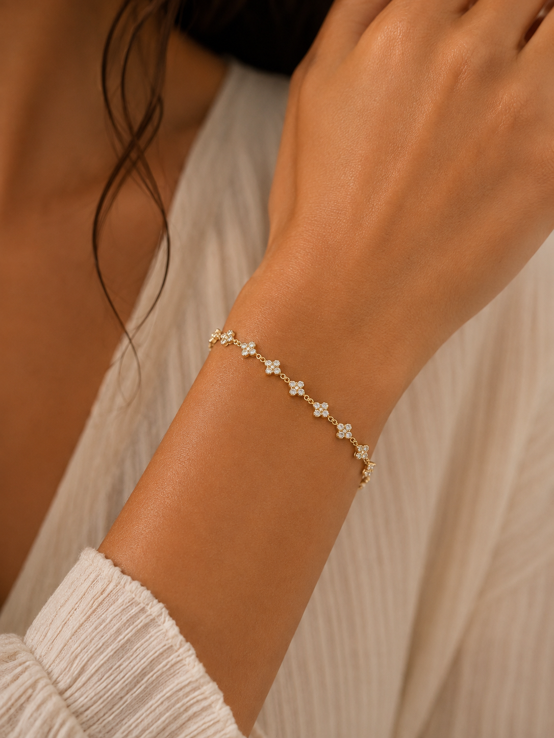 Dahlia Clover Bracelet
